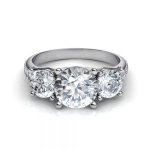 Twist Cushion Cut Engagement Ring - PureGemsJewels