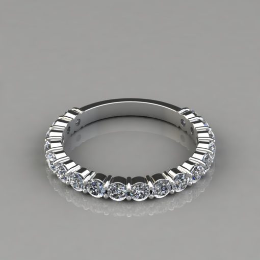 1.08Ct Round Cut Wedding Band Ring - PureGemsJewels