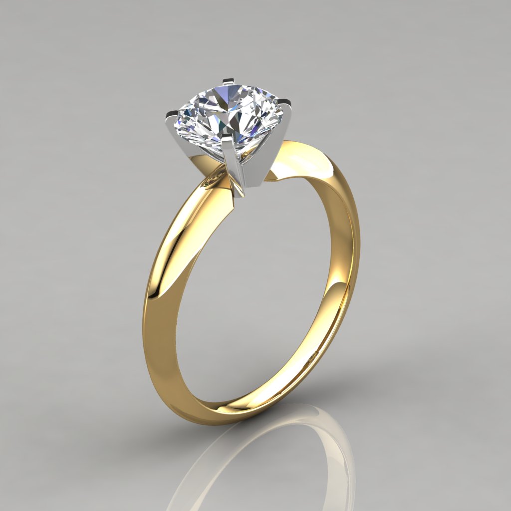 TIFFANY & CO. 0.82 Carat Round Brilliant Cut Diamond Engagement Ring,  Platinum - Gatsby Jewellery