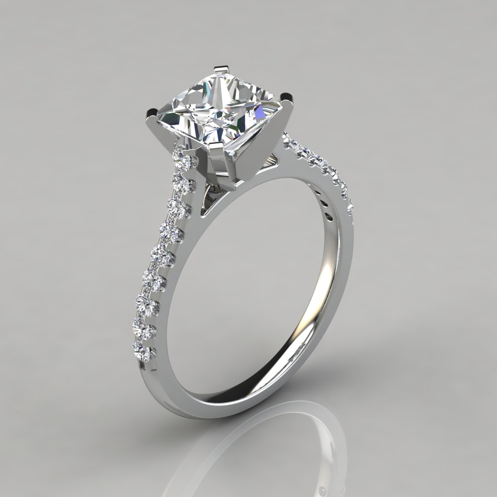 Princess Cut Diamond Ring - Engagement Rings