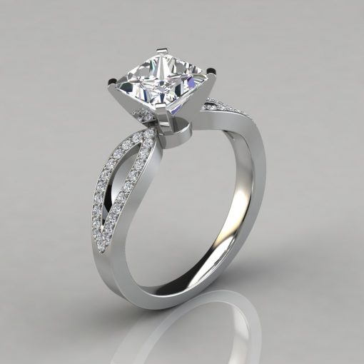Split Shank Emerald Cut Ring | Fox Fine Jewelry