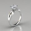 Split Shank Round Cut Solitaire Engagement Ring