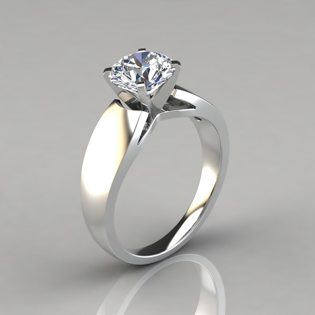 NANA Jewels Sterling Silver Cushion Cut Lucita Solitaire Ring Made with Pure  Brilliance Zirconia