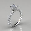 Round Cut Common Prong Engagement Ring
