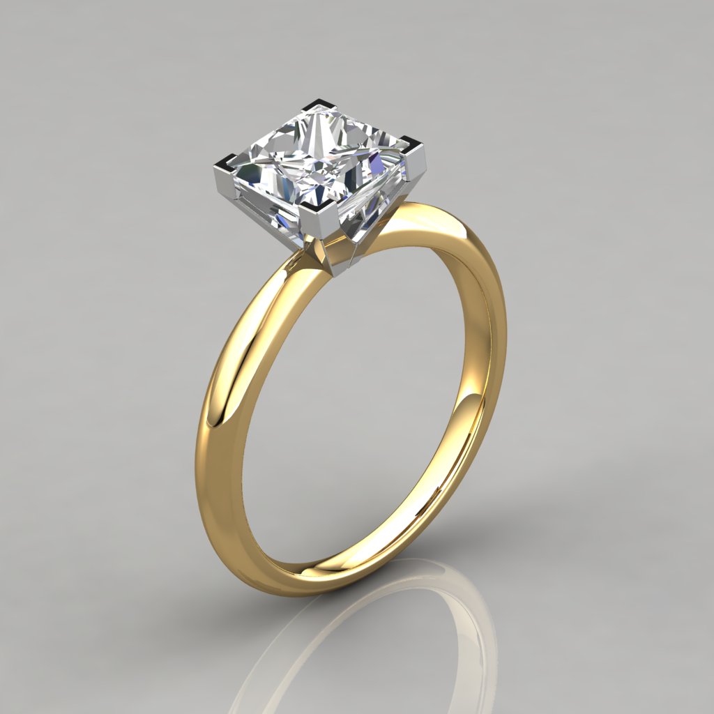 Buy Luxury Square Diamond Ring Online in India | Kasturi Diamond