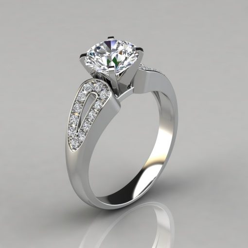 Hidden Halo Split Shank Diamond Ring | 1.90 Ct F VVS2 GIA –  Kingofjewelry.com