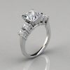 Five Stone Princess Cut Engagement Ring