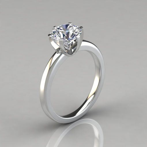 Split Shank Six Prong Solitaire - Setting – Anueva Jewelry