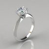 Six Prong Round Brilliant Solitaire Engagement Ring