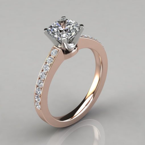 Novo Design Cushion Cut Engagement Ring - PureGemsJewels