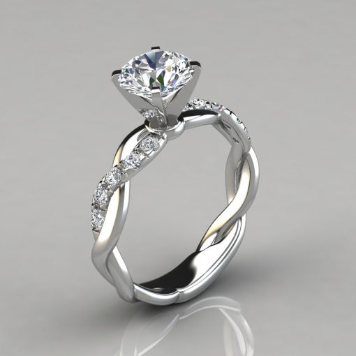 Design your own engagement ring High profile cathedral vintage inspire