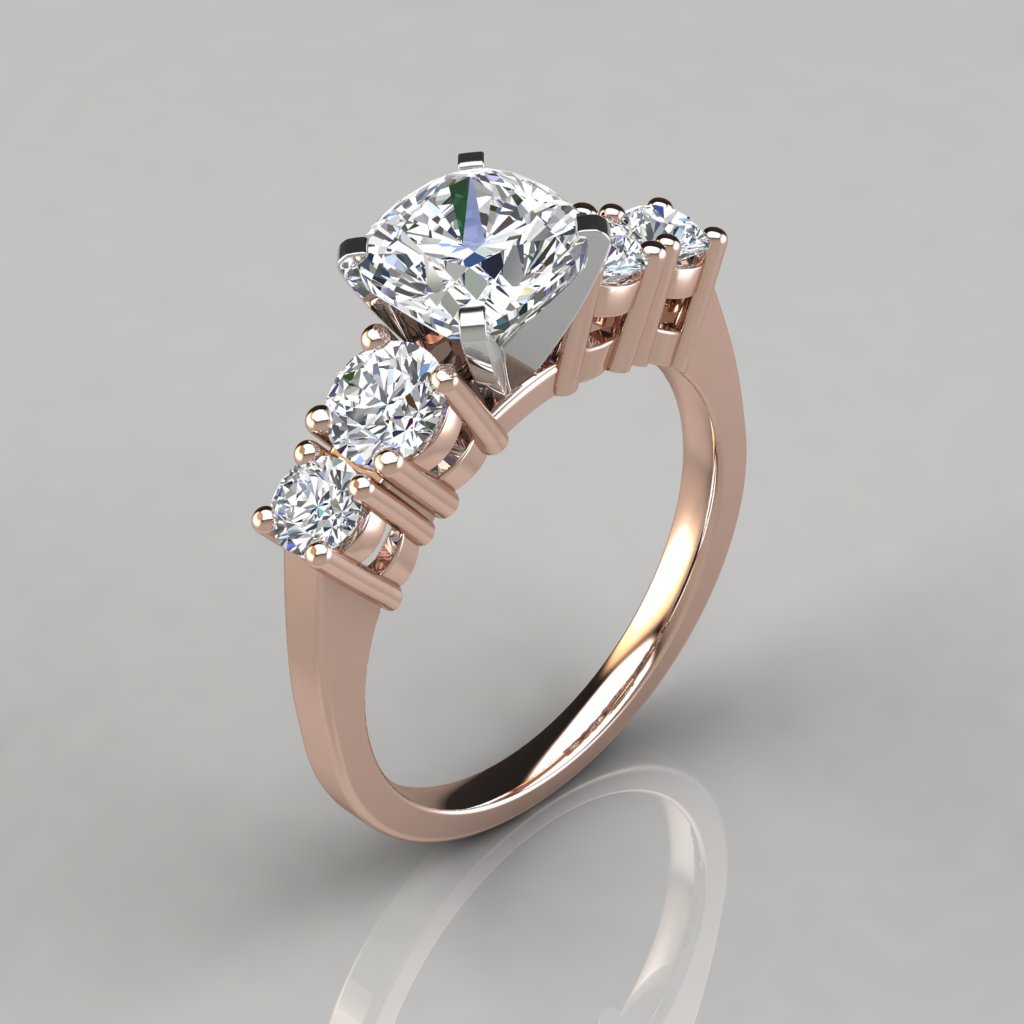 5 Stone Diamond Ring, 5 Stone Diamond Band – Kingofjewelry.com