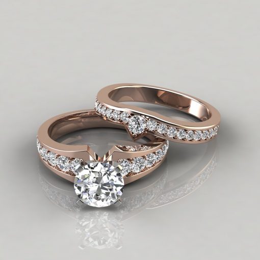 Round Cut Moissanite Diamond Wedding Ring, Anniversary Gift - Shraddha  Shree Gems