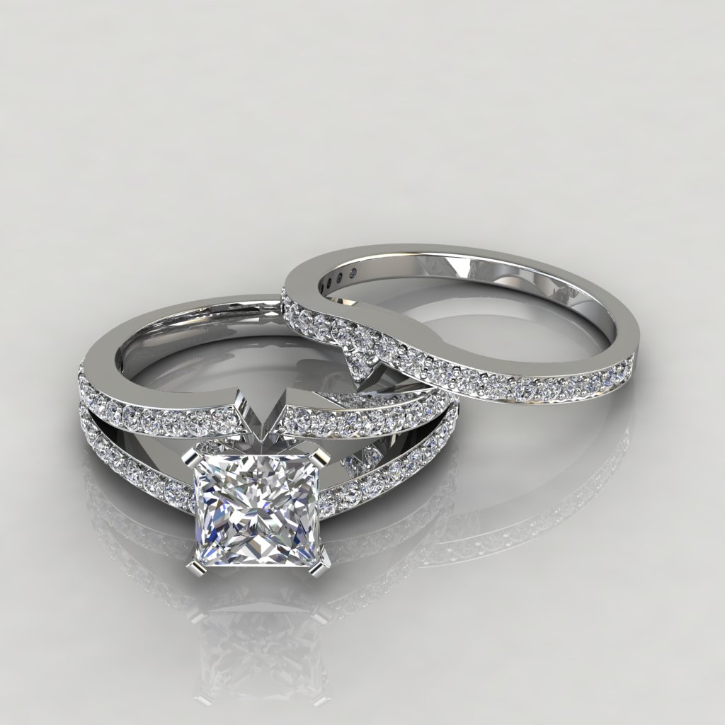 Twist Cushion Cut Engagement Ring - PureGemsJewels